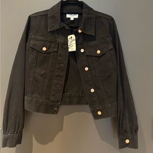 Miss Selfridge Black Denim Jacket